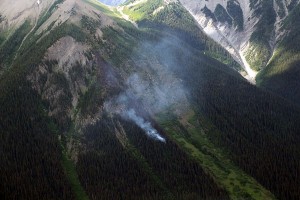 The Numa Pass fire before the high winds hit.