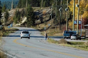 Highway 95 at Brisco