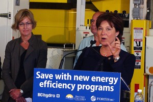 Premier Clark makes the announcement this afternoon (July 10) at the Cranbrook BC Hydro office. Ian Cobb/e-KNOW