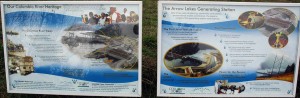 Hugh Keenleyside information stop overlooking the dam.  Click to enlarge