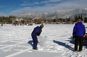 We golf in the snow!