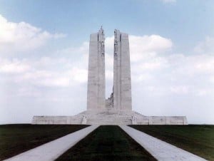 The Vimy Ridge Memorial; a piece of Canada in France.