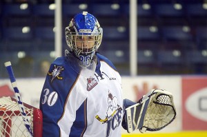 Starting netminder Wyatt Hoflin continues to lead the 3 Star standings for the ICE. Ian Cobb/e-KNOW