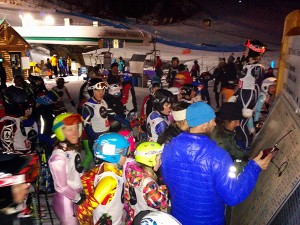 Program Director, Jon Blair of Kimberley Alpine Team with racers.