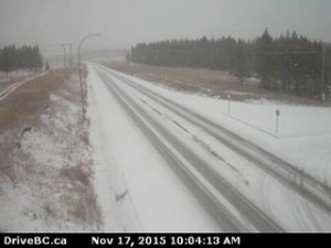 Highway 43 half way between Sparwood and Elkford. DriveBC images