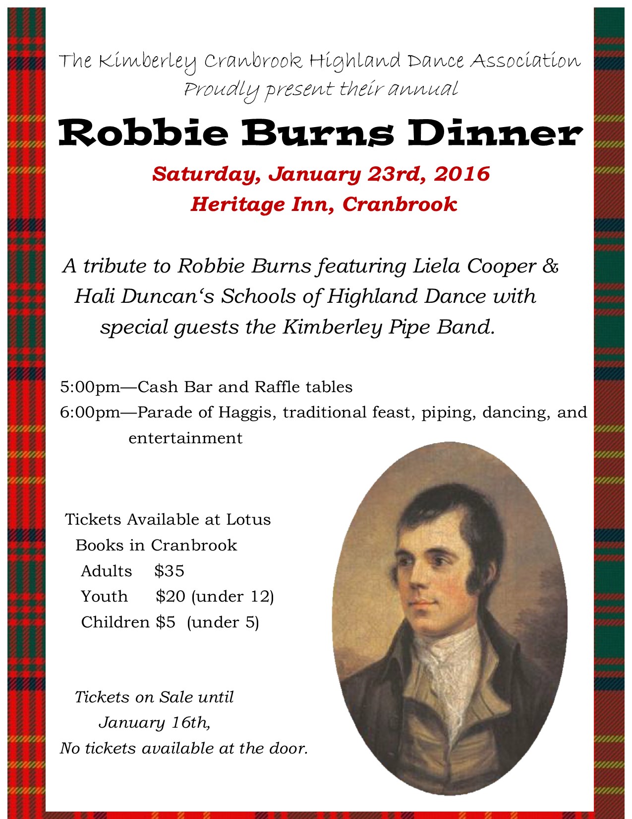 Robbie Burns Night