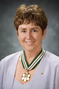 Nancy Greene Raine after receiving her Order of Canada medal.