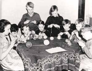 6. Children knitting