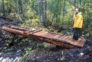 Luke Nelson on the Branch H to Cokato trail section