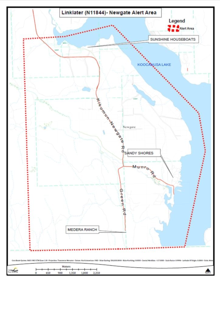 Evacuation alert for west side of Koocanusa | Cranbrook, East Kootenay