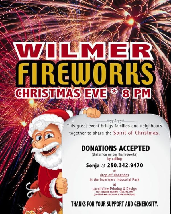 Wilmer Fireworks Christmas Eve