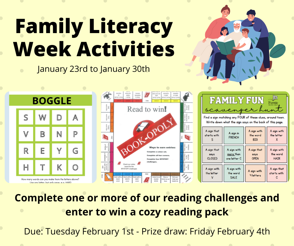 Family Literacy Week Activities