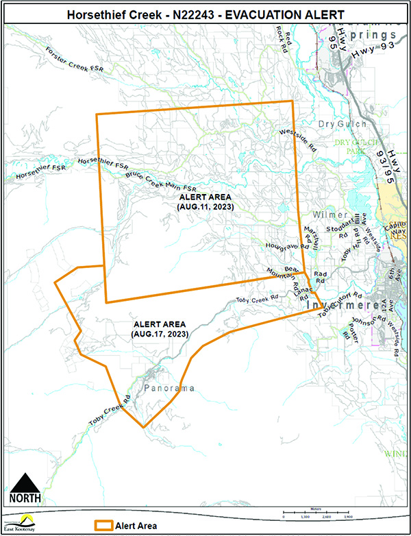 Evacuation Alert Issued For Panorama Columbia Valley East Kootenay