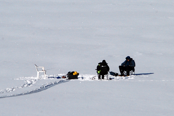 Ice Fishing on Summit Lake