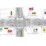 City preparing intersection with road line realignment