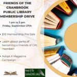 Library membership drive Sept. 27