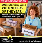 Electoral area volunteer of the year nominations sought